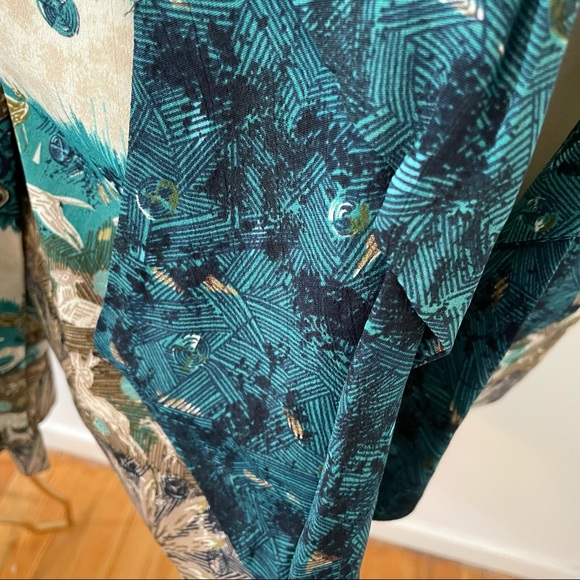 Vintage Waterfall Tropical Jungle Cardigan Jacket - Picture 9 of 9